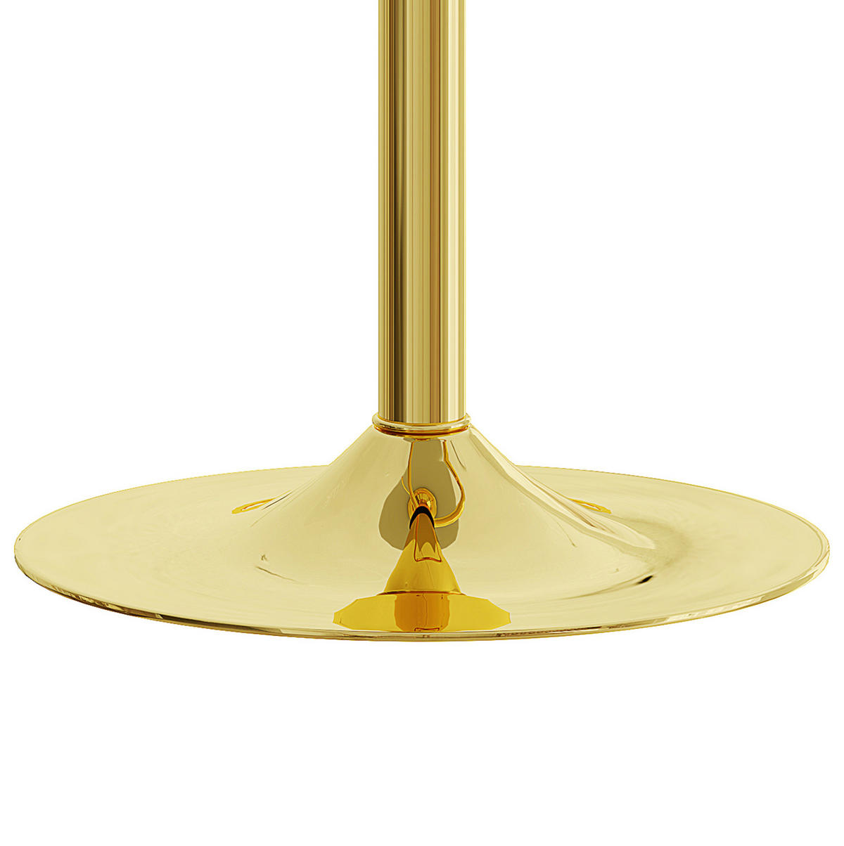 BARHOCKER höhenverstellbar 2er-Set drehbar Schwarz Gold - Goldfarben, Metall (44/117.5/44cm) - Meubliv