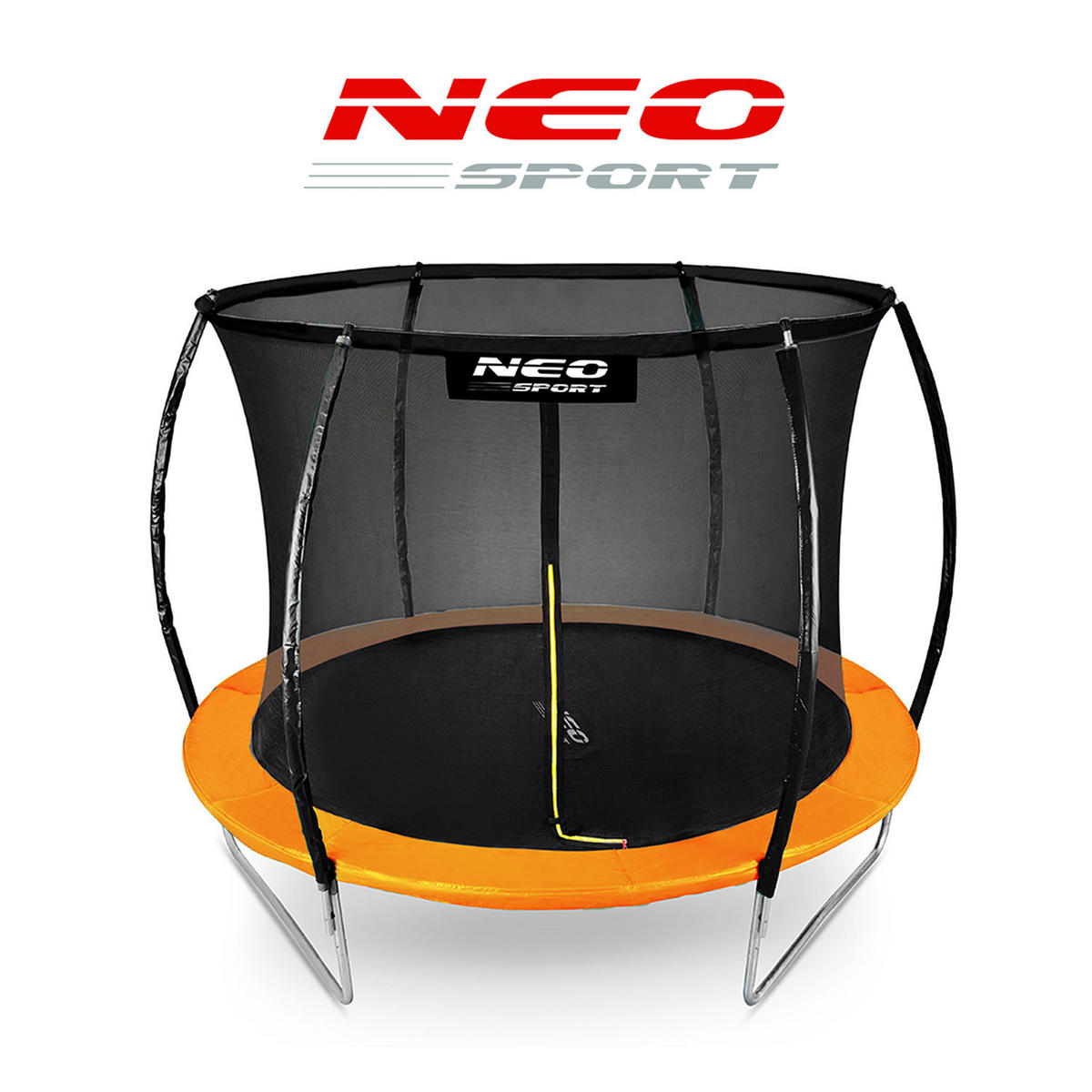PROFILIERTES Gartentrampolin 10 ft/312 cm mit Innennetz - Orange, Metall (312/312cm)