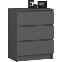 KOMMODE Graphit Grau 77/60/40 - Graphitfarben, Holzwerkstoff (60/77/40cm) - RAUMHIRSCH FURNITURE