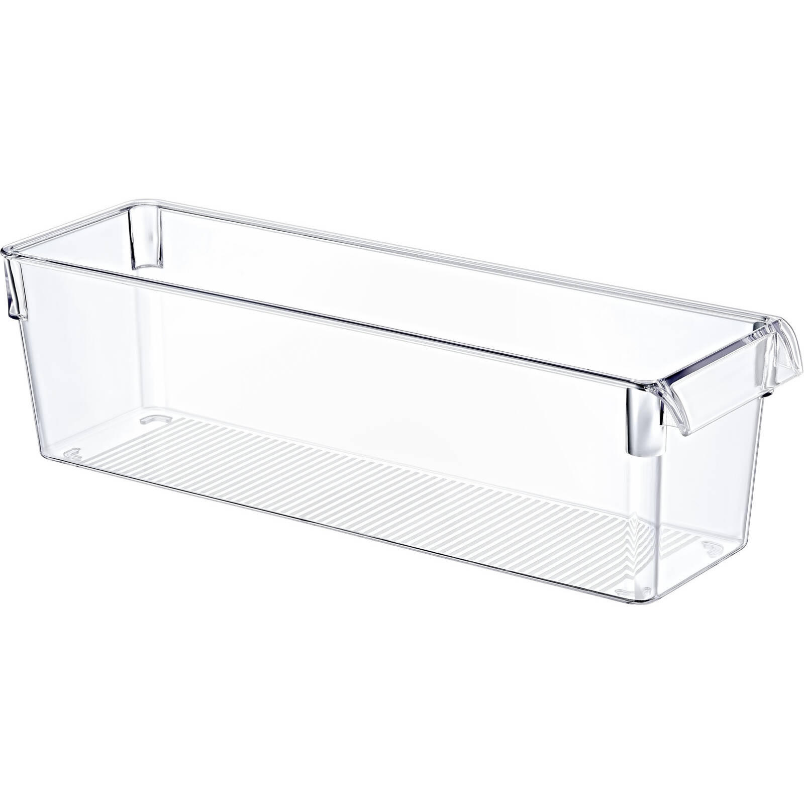 KÜHLSCHRANK-ORGANIZER länglich 36/10,5/10 cm - Transparent, Kunststoff (10.5/10/36cm) - Excellent Houseware