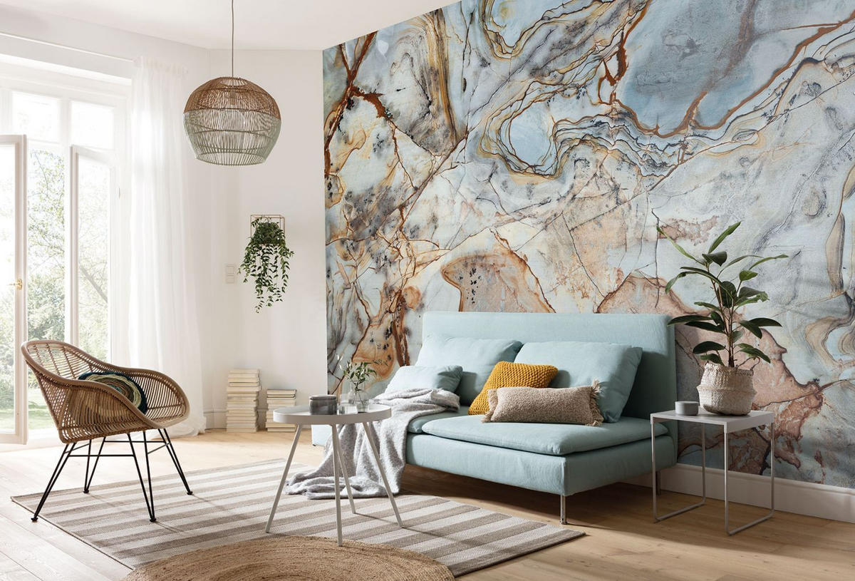 FOTOTAPETE Marmor 400 x 250 cm - Beige, Papier (400/250cm) - Sanders & Sanders