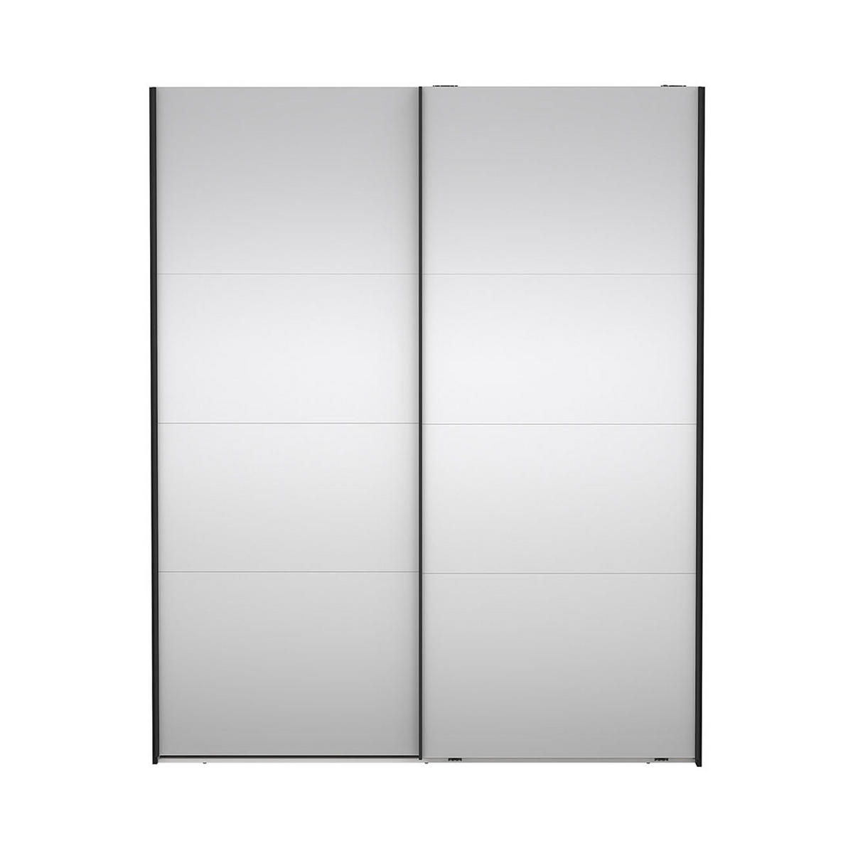 SCHIEBETÜRENSCHRANK, Catania, Schwarz, Holzwerkstoff, 179 x 67 x 221 cm - Schwarz, Holzwerkstoff (179/221/67cm) - ebuy24