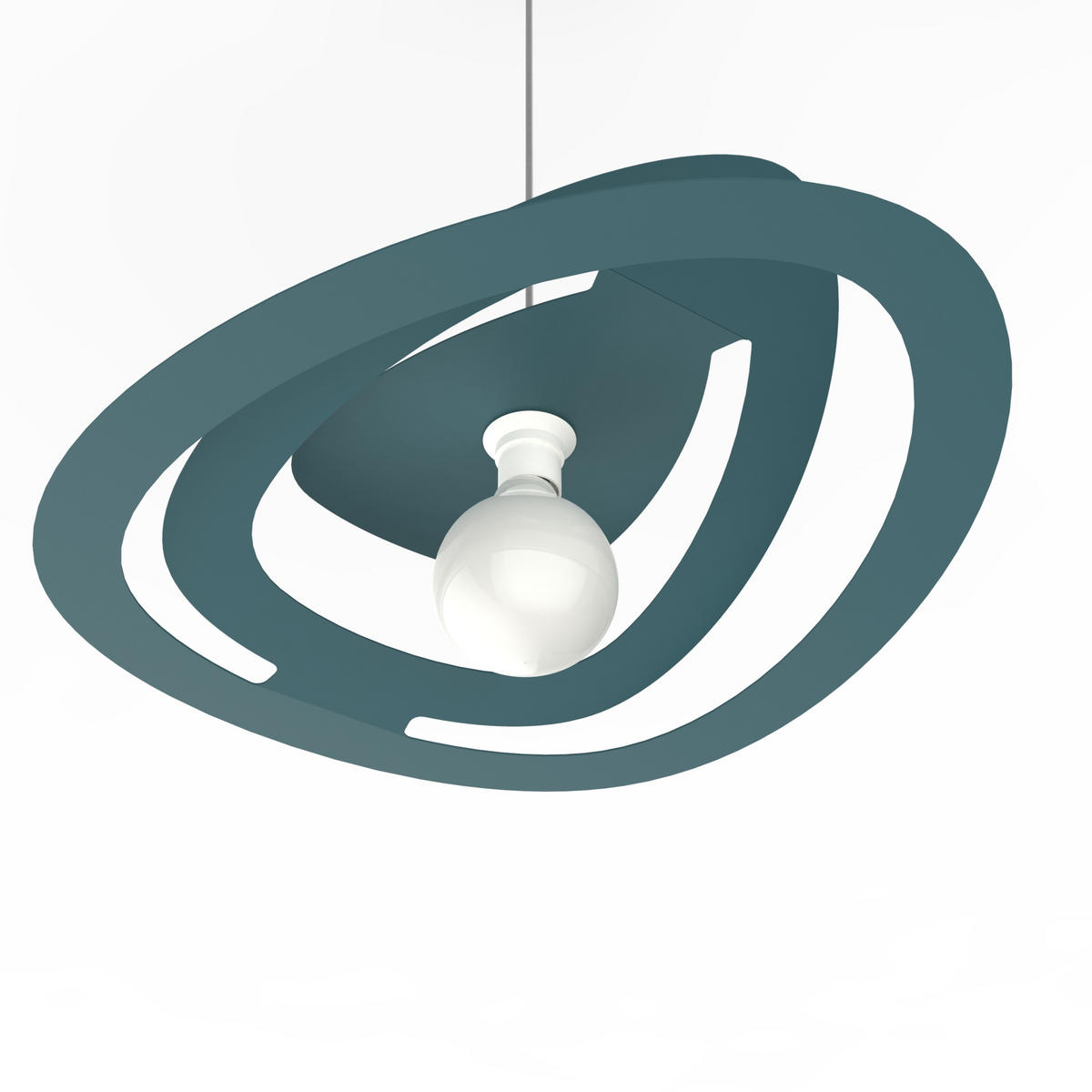 HÄNGELEUCHTE - Blau, Metall (51/60/11cm) - Lumicom