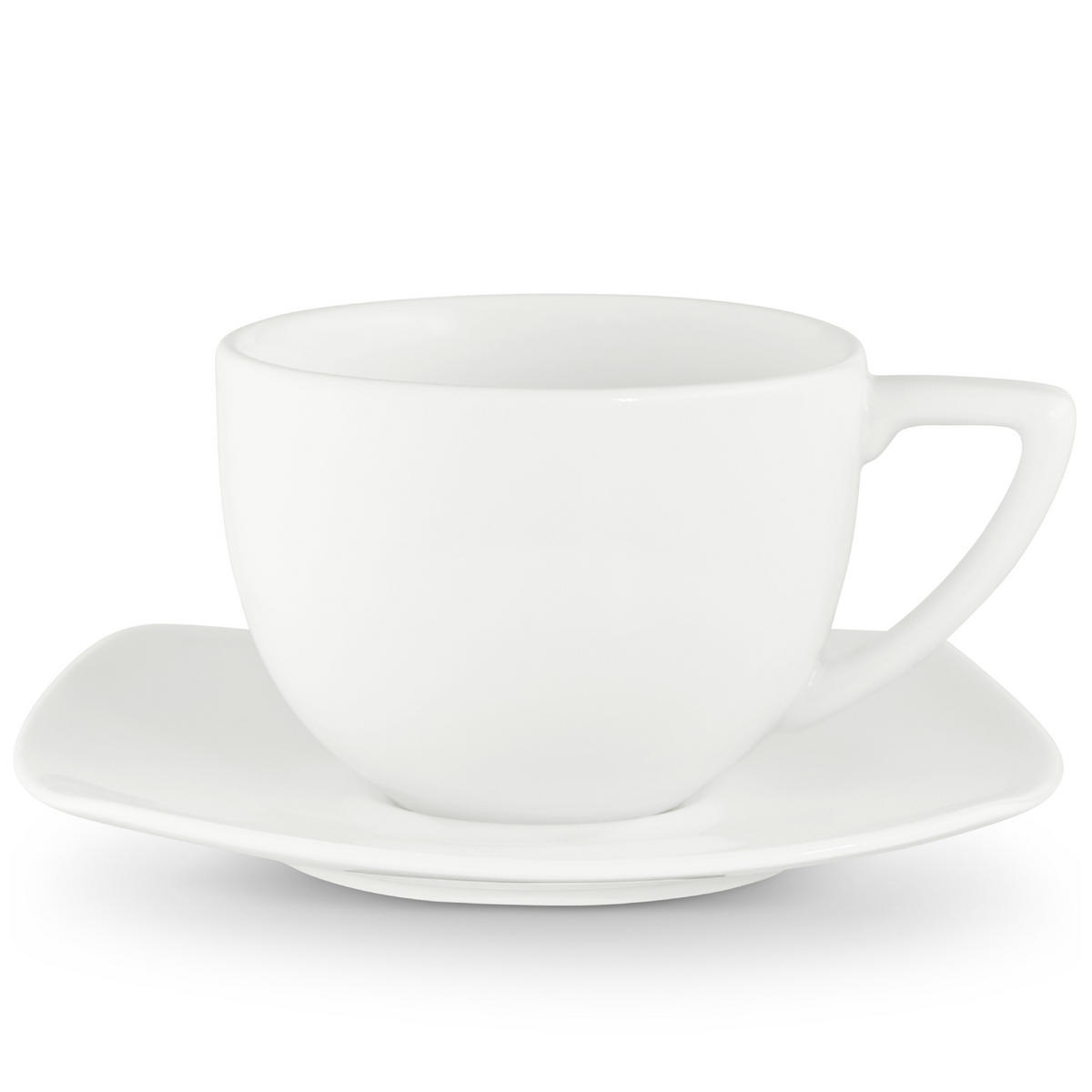 KAFFEESERVICE CARLINA 6-Personen 18-tlg - Weiß, Keramik (19/2/19cm) - KONSIMO®