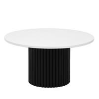 TISCH Weiß Schwarz Riko Rund 75 cm - Weiß, Holzwerkstoff (75/75/42cm) - Sepro Meble