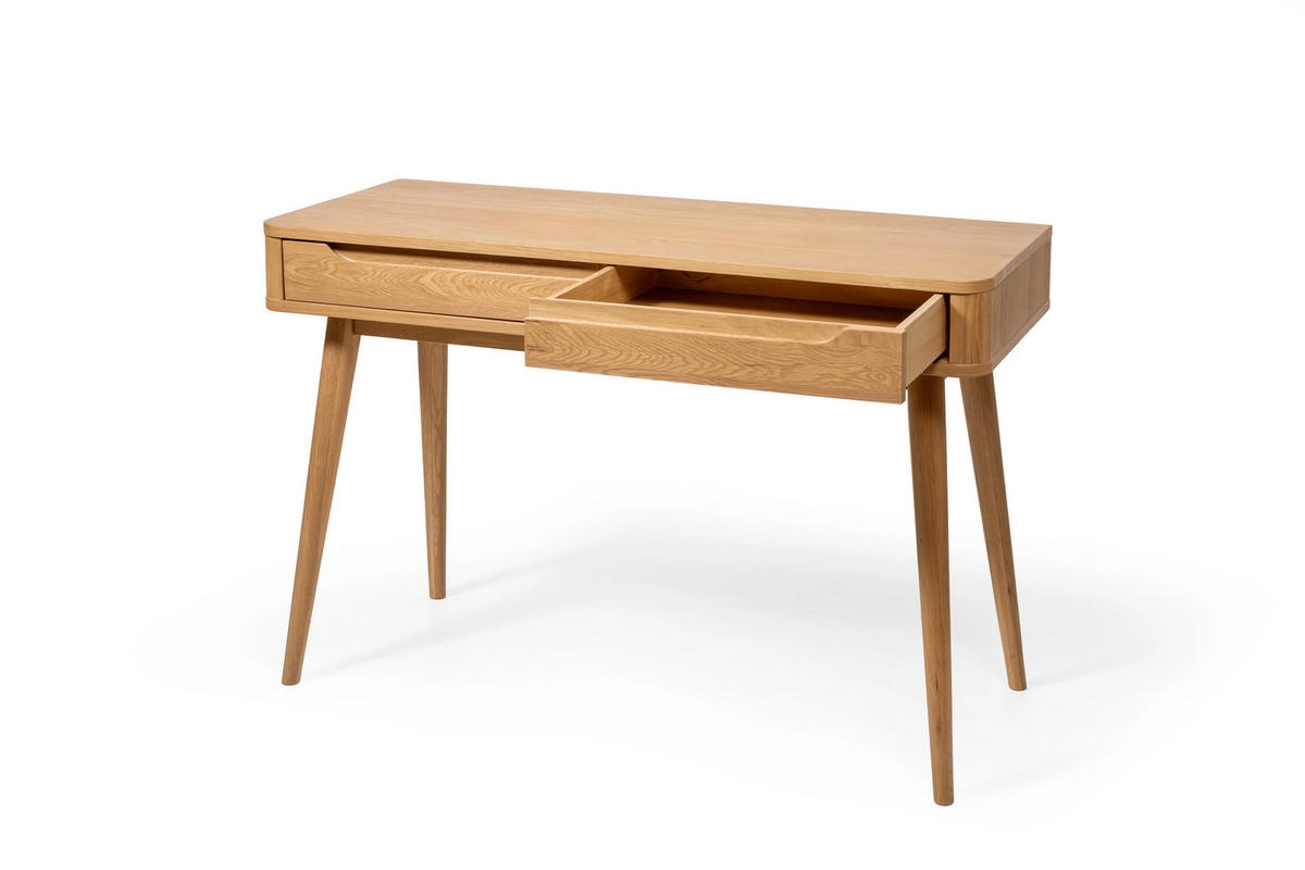 KONSOLE Nora, Natur Massiveiche - Beige, Holz (45/120/78cm) - WOODEK