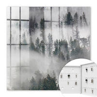 SCHLÜSSELBOX Weiß 30x30 cm – Türöffnung nach rechts - Nebelgrün - Grün, Metall (30/30/5cm) - TULUP