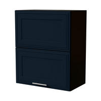 KLAPPHÄNGESCHRANK Salo W8B/60-AV Schwarz / Indigo Matt 60 / 32,5 / 72cm - Schwarz/Dunkelblau, Holz/Holzwerkstoff (60/72/32.5cm) - Feldmann-Wohnen