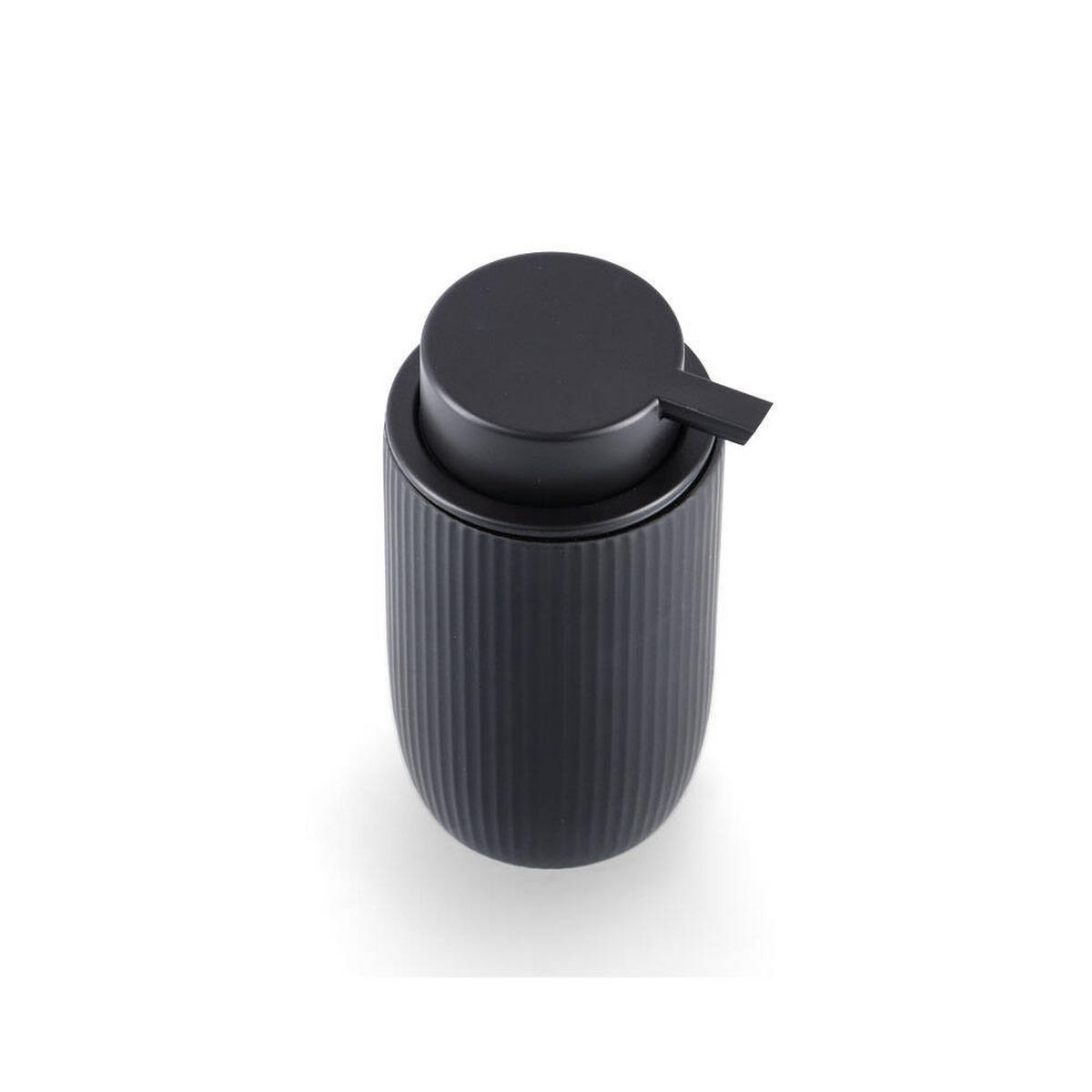 SEIFENSPENDER Keramik Ø 7,7 cm - Schwarz, Keramik (7.7/14.4/7.7cm)
