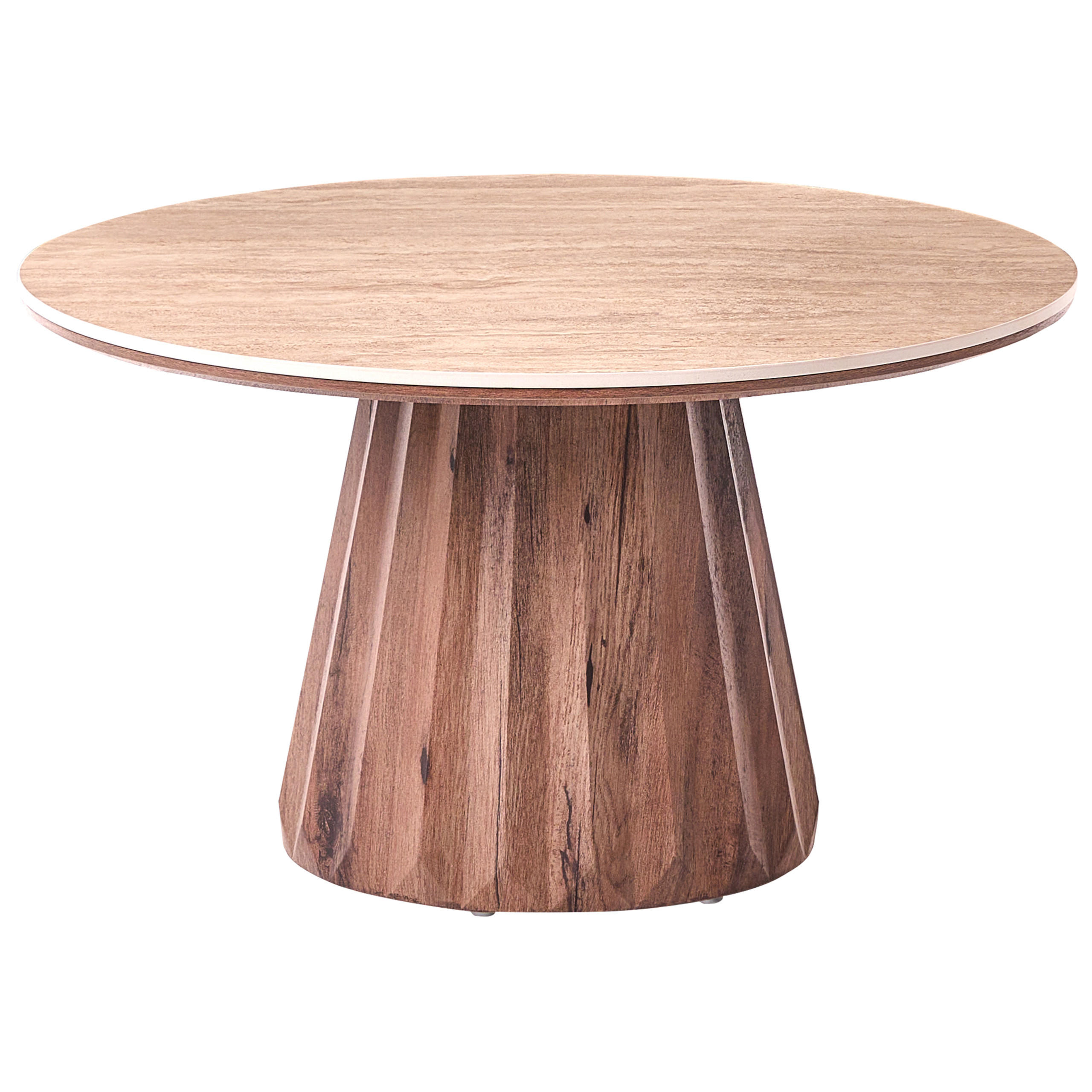 Beliani Couchtisch Hellbraun, Braun, Beige 80x46x80 cm