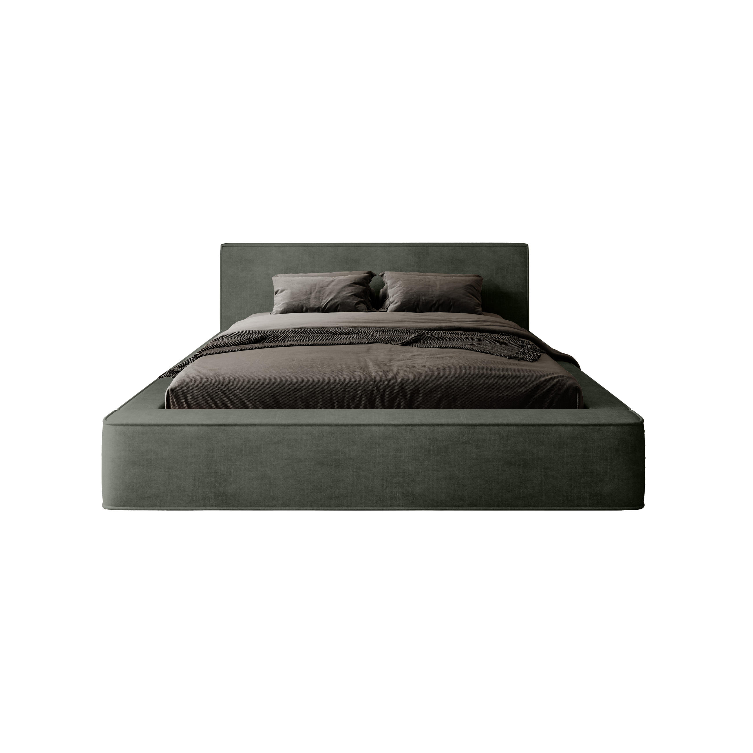 POLSTERBETT Mummo 140x200 cm, Grün - Grün, Textil (140/200cm) - Fedve
