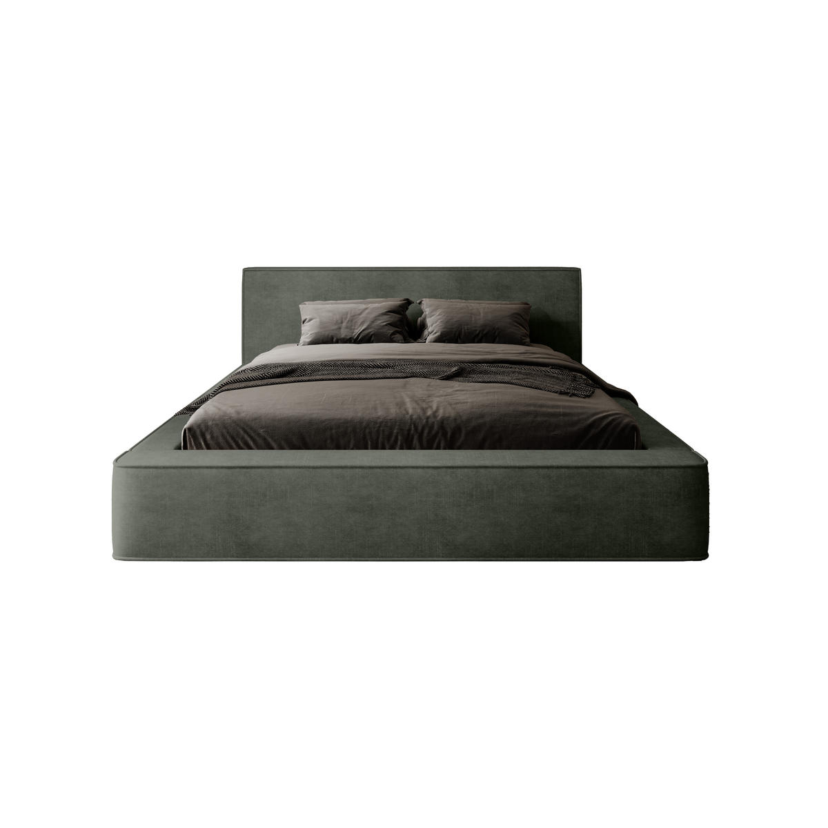 POLSTERBETT Mummo 140x200 cm, Grün - Grün, Textil (140/200cm) - Fedve