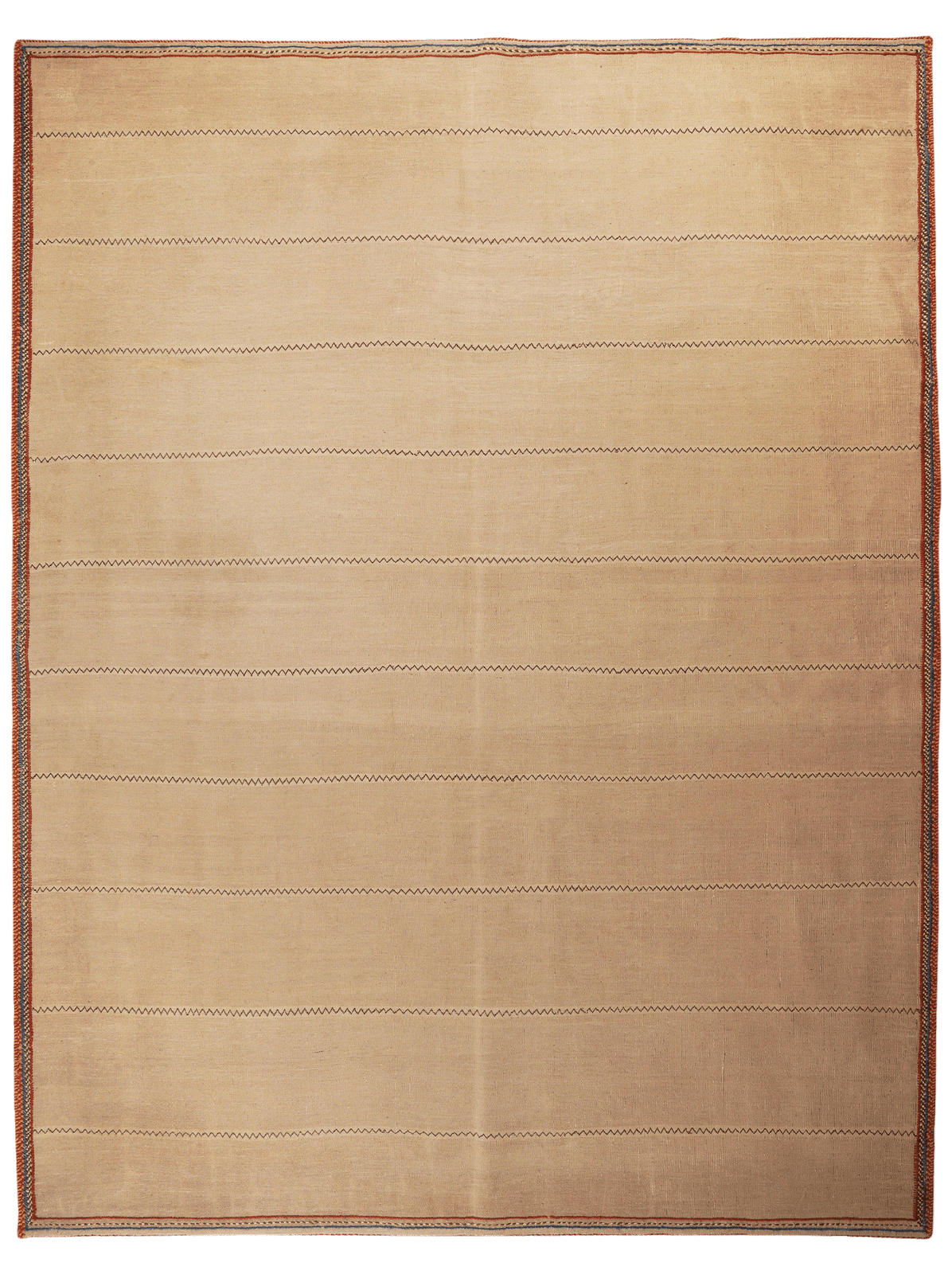 KELIM-TEPPICH handgewebt Afshar Beige 237/168 cm Schurwolle - Beige, Textil (168/237cm) - Looma