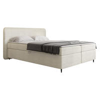 BOXBETT Boho II - Creme/Schwarz, Holz/Holzwerkstoff (180/200cm) - MIRJAN24