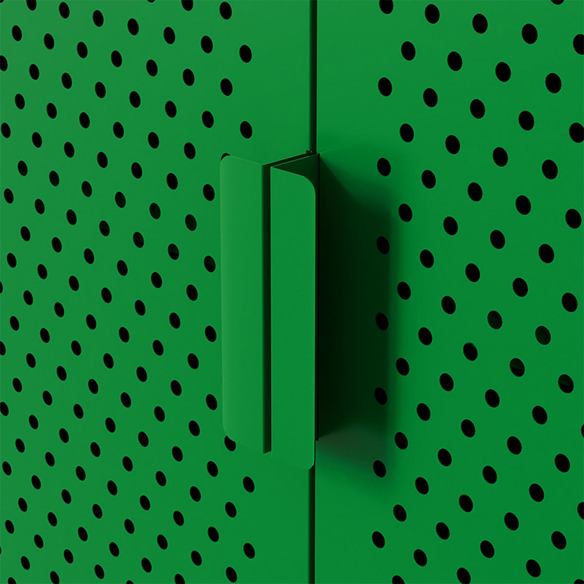SIDEBOARD 100 cm, Grün - Grün, Metall (40/60/100cm) - Oviala