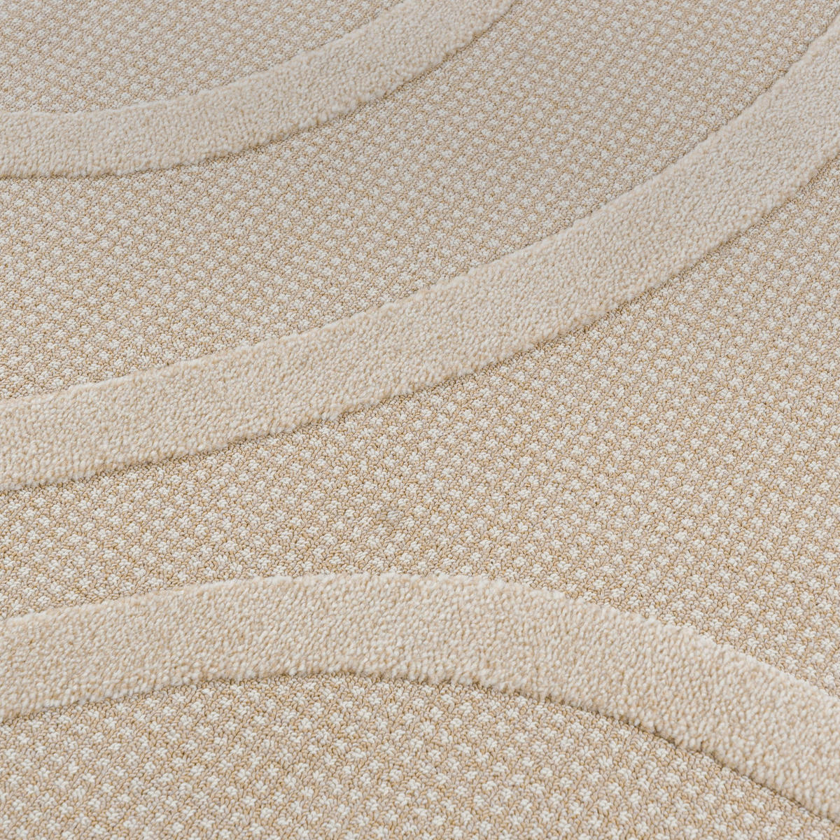 TEPPICH Beige Abstrakt, Moderne 120 x 170 cm - Beige/Creme, Textil (120/170cm) - Mazovia