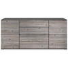 SIDEBOARD Rova Eiche Nordic - Silbereichenfarben, Holzwerkstoff (166.5/75.5/35cm) - Vladon