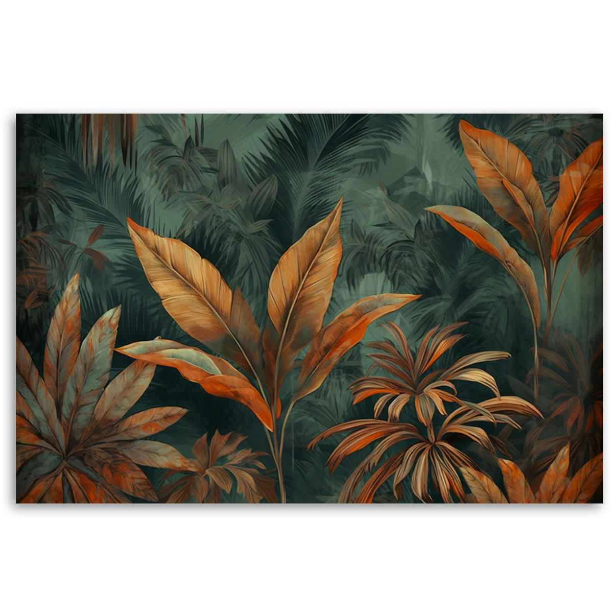 KUNSTDRUCK Grün 120/80 cm - Grün, Textil (120/80cm) - KUNSTLOFT