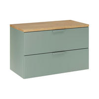 SKRINKA POD UMÝVADLO 80.6cm Oria Zelená - zelená, kompozitné drevo (80.6/50/46.5cm) - Petits-meubles