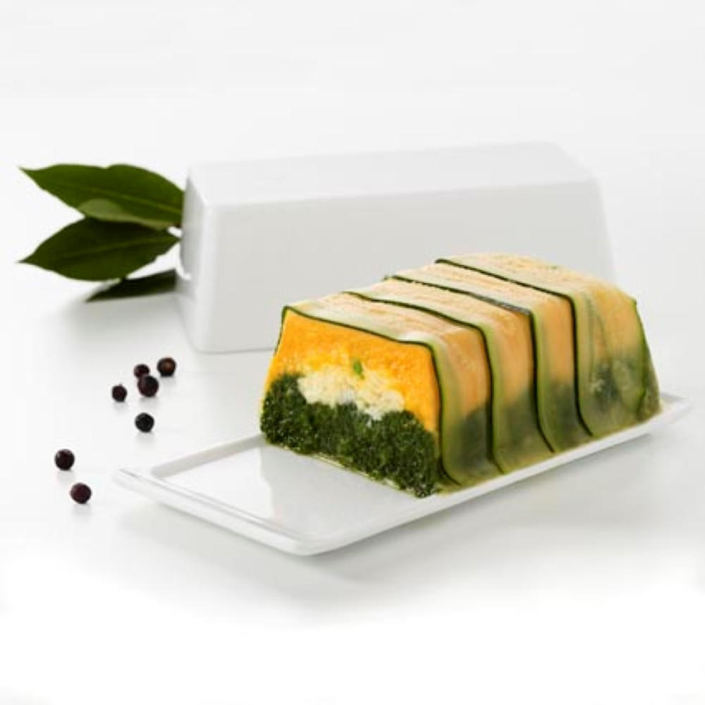 TERRINE MIT DECKEL / TABLETT 60 cl Weiss - Weiß, Keramik (10/6.6/19.7cm) - Revol Porcelaine France