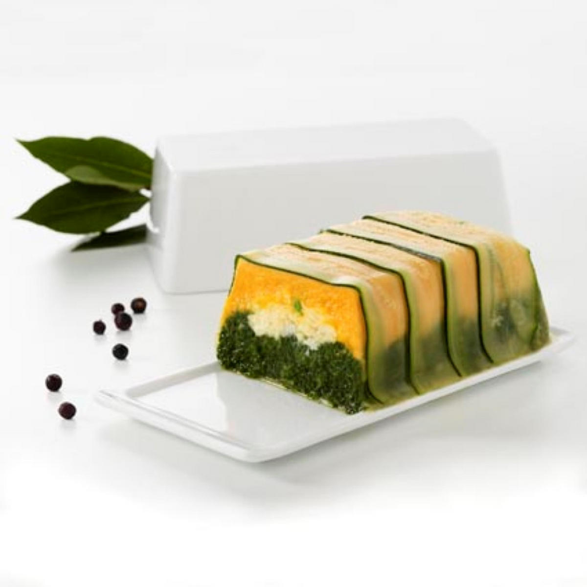 TERRINE MIT DECKEL / TABLETT 60 cl Weiss - Weiß, Keramik (10/6.6/19.7cm) - Revol Porcelaine France