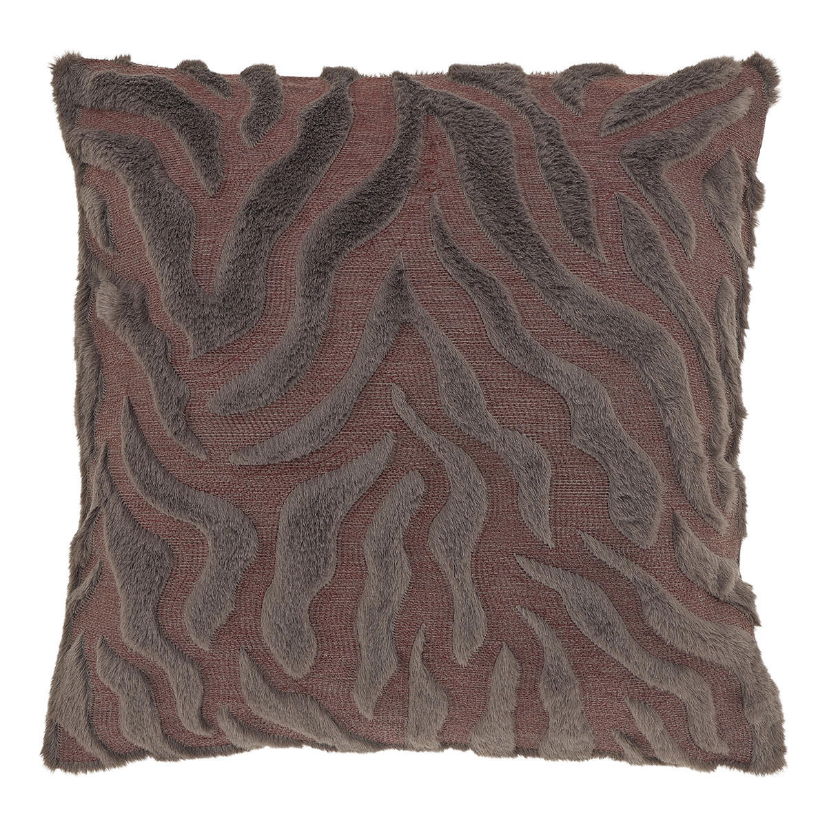 DEKOKISSEN Fenna Taupe 45/45/8 cm - Taupe, Textil (45/45cm) - Unique Living