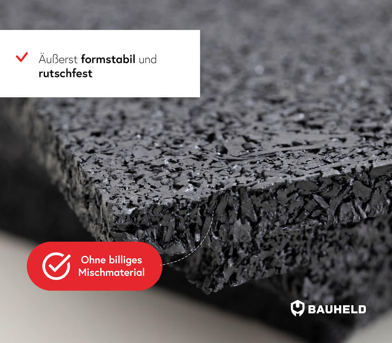 Thumbnail - Bauheld Terrassenpads, Schwarz, Kunststoff, 6x0.8x9 cm, Gartenzubehör, Gartenpflege, Gartengeräte