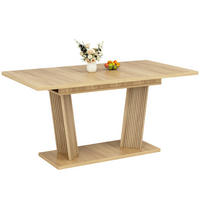 ESSTISCH ausziehbar 120-160/80/76 cm DE-39645 Naturbraun - Naturfarben, Holzwerkstoff (80/160/76cm) - ComfortXL