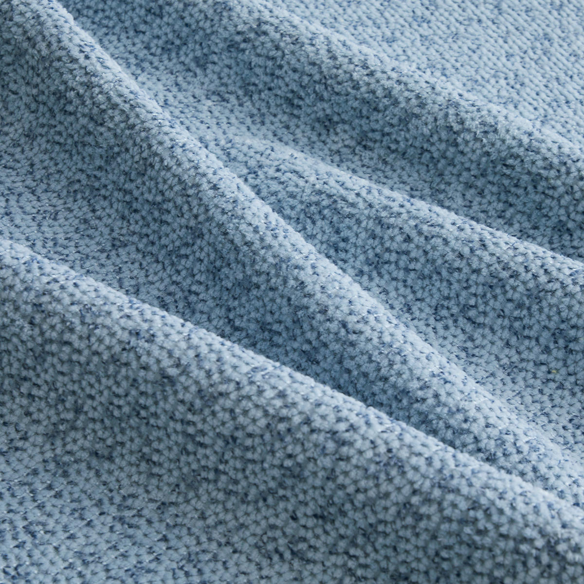SOFA in Blau mit breiter Sitzfläche und weichem Fleecebezug - Blau, Textil (104/79/288cm) - Flora Grace
