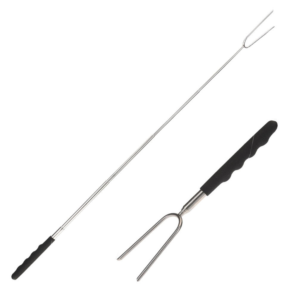 GRILLGABEL Basic Silber 6.5/1.5/25 cm Metall - Silberfarben, Metall (1.5/25/6.5cm) - Mondex