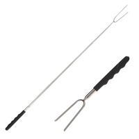 GRILLGABEL Basic Silber 6.5/1.5/25 cm Metall - Silberfarben, Metall (1.5/25/6.5cm) - Mondex