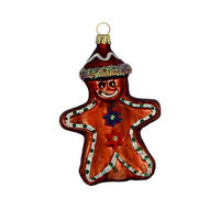 CHRISTBAUMSCHMUCK Lebkuchenmann 10 cm - Multicolor, Metall (0.1/10/0.1cm)