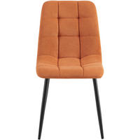 ESSZIMMERSTUHL 2er Set Fanor Cord Orange Wohnzimmerstuhl - Orange, Textil (45/84/55cm) - DELUKE