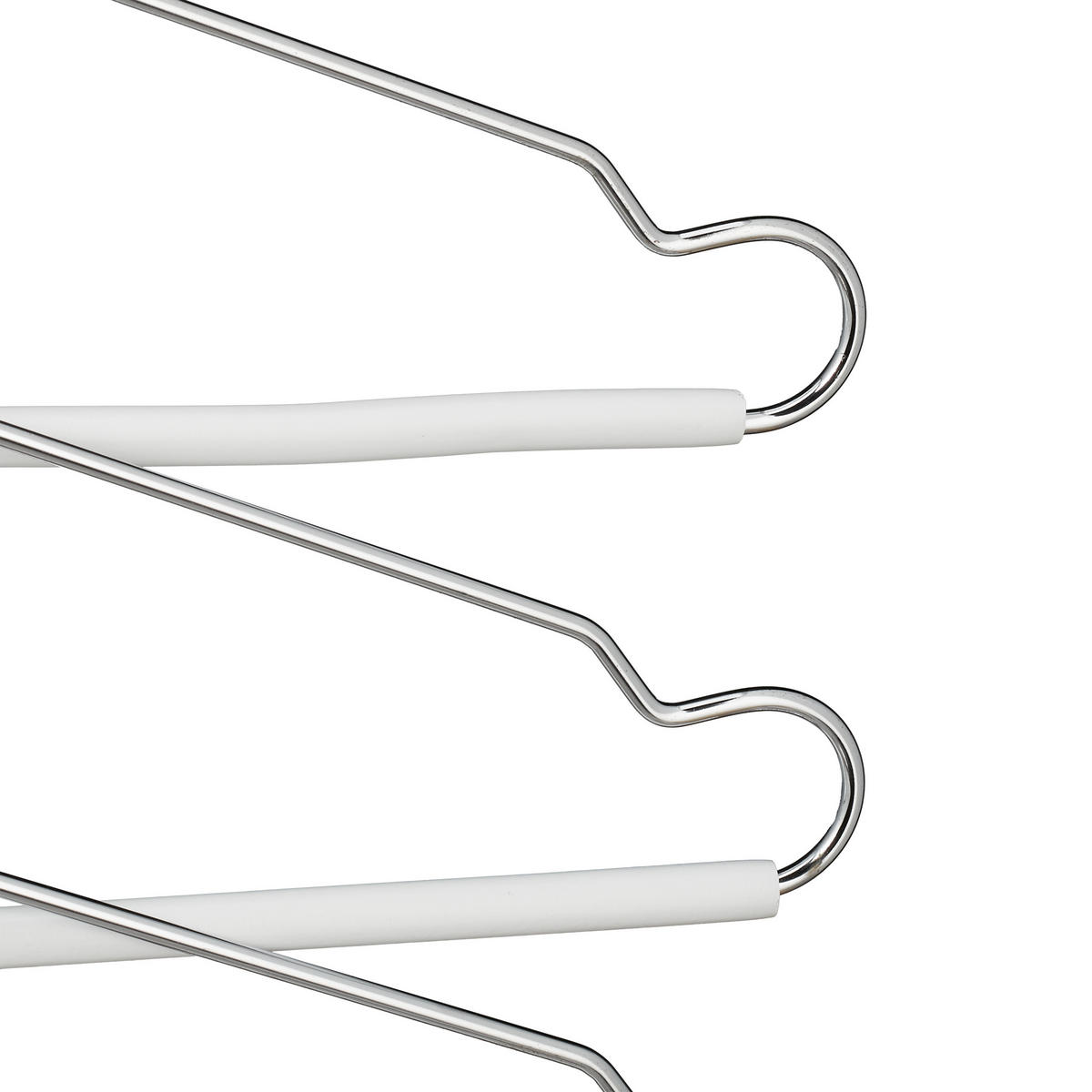 ÚSPORNÝ vešiak - biela, kov/drevo (2.5cm) - Relaxdays