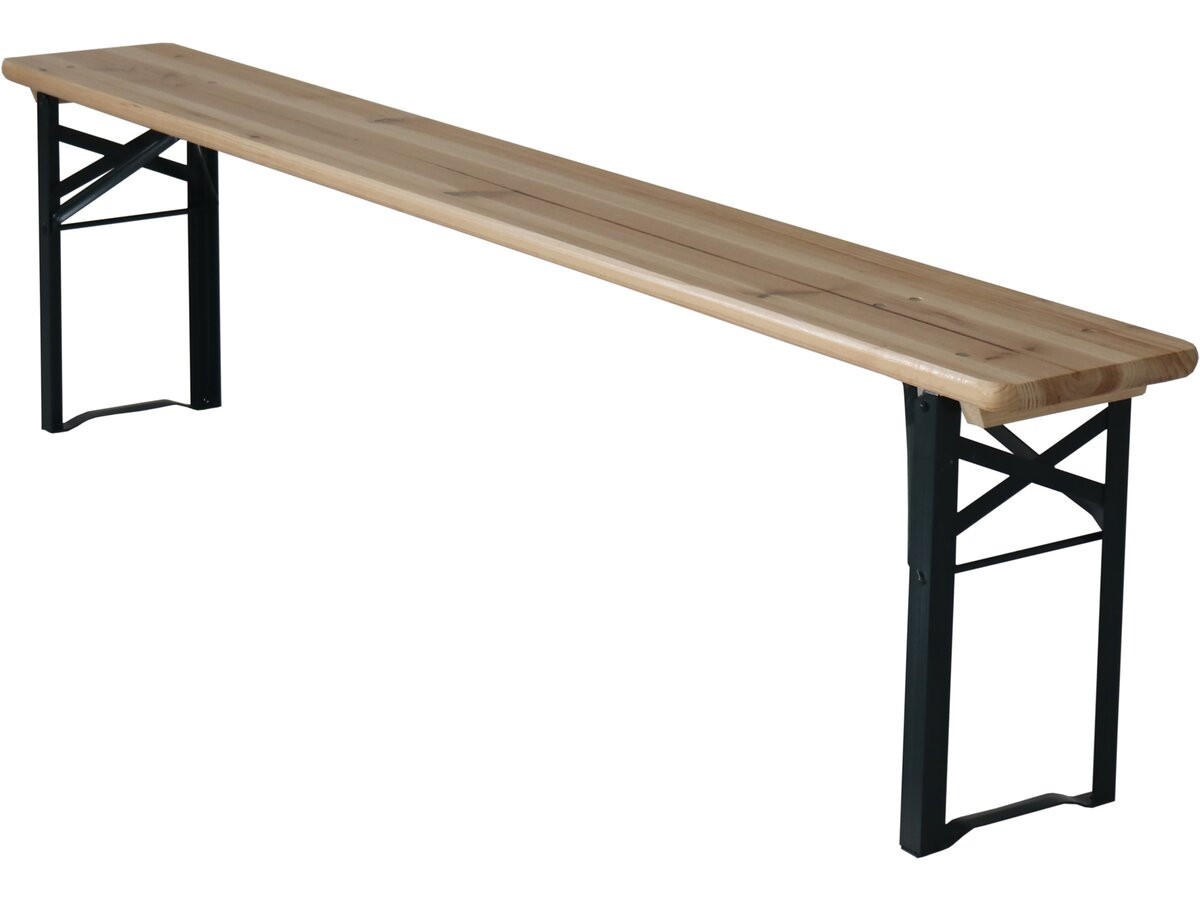 BIERTISCHGARNITUR Lisbonne 176 klappbar Braun - Hellbraun, Holz - Habitat Garten