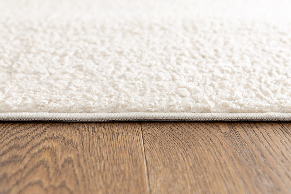 TEPPICH, Zeitgenössischer im Lammfell-Look weiß - Weiß, Textil (160/230cm) - AFK Living