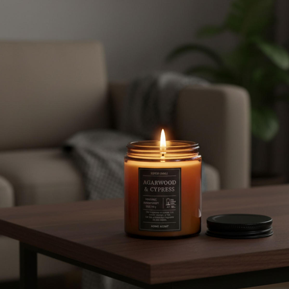 DUFTKERZE 30 Std. Brenndauer Home Scent 7,2/7,2/8,8 cm - Braun, Paraffin (7.2/8.8cm) - Home Styling Collection