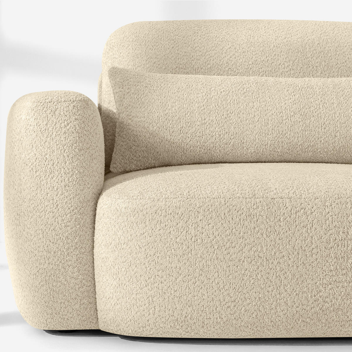 SESSEL ELOSA - Beige, Holz/Textil (145/85/115cm) - KONSIMO®