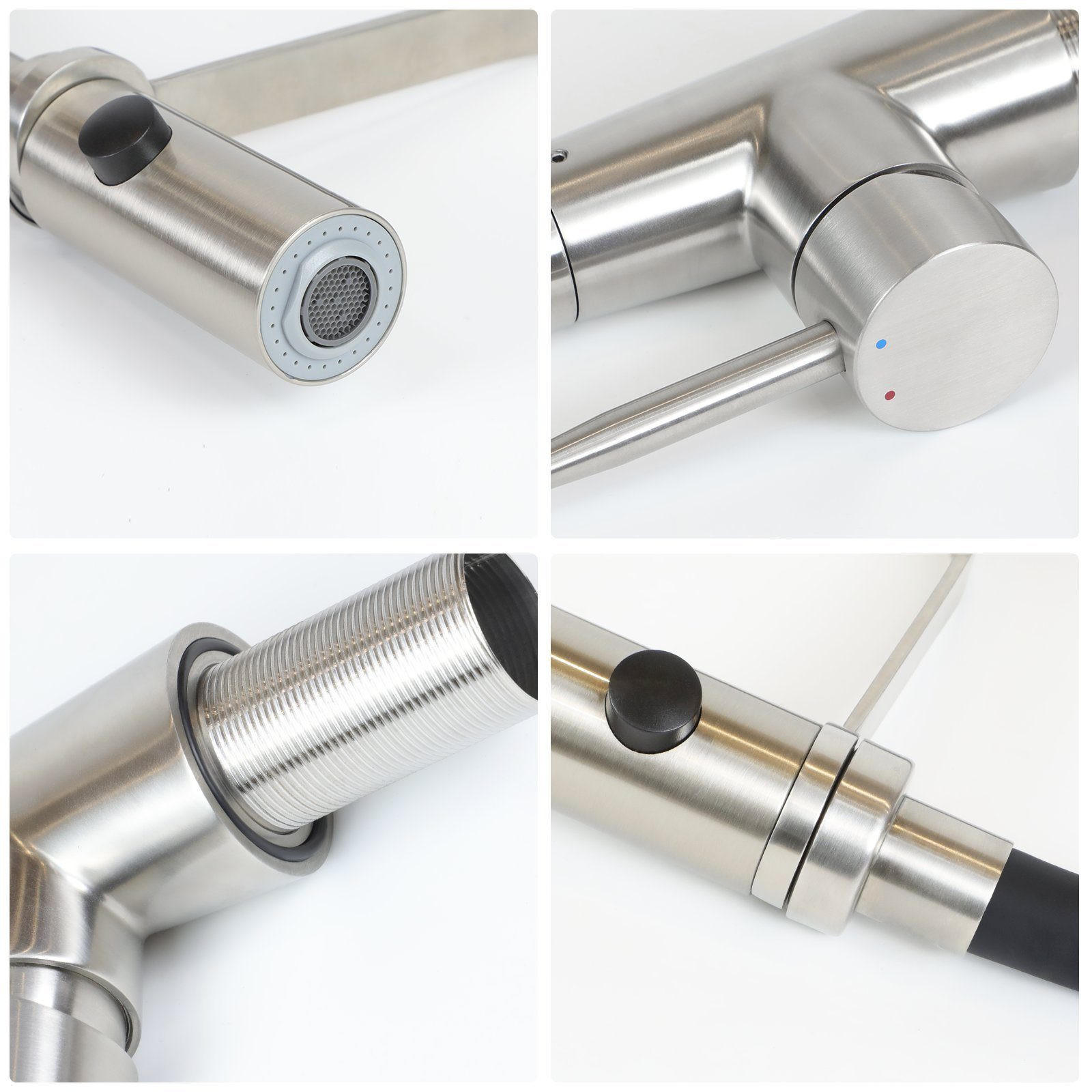 WASCHTISCHARMATUR Stromirki 5/46.5/17.5 cm - Schwarz, Metall (5/46.5/17.5cm) - ZMH