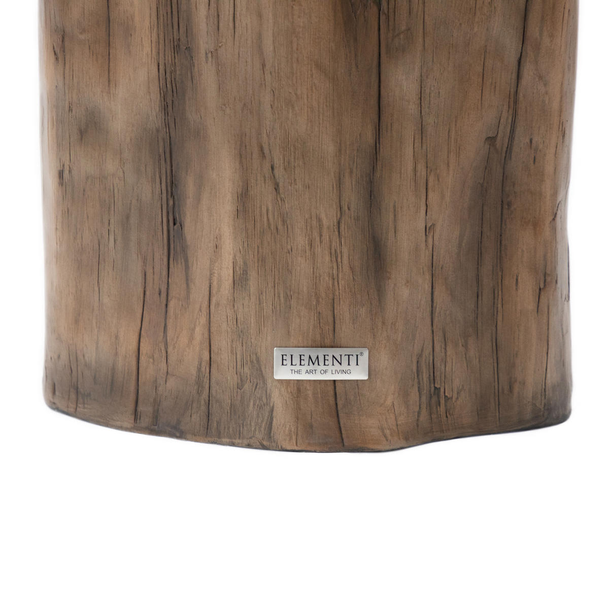 BEISTELLTISCH DAINTREE aus GF-Beton, Wetterbeständig, 49x47x51 cm - Rotbraun, Naturmaterialien (49/47/51cm) - Elementi