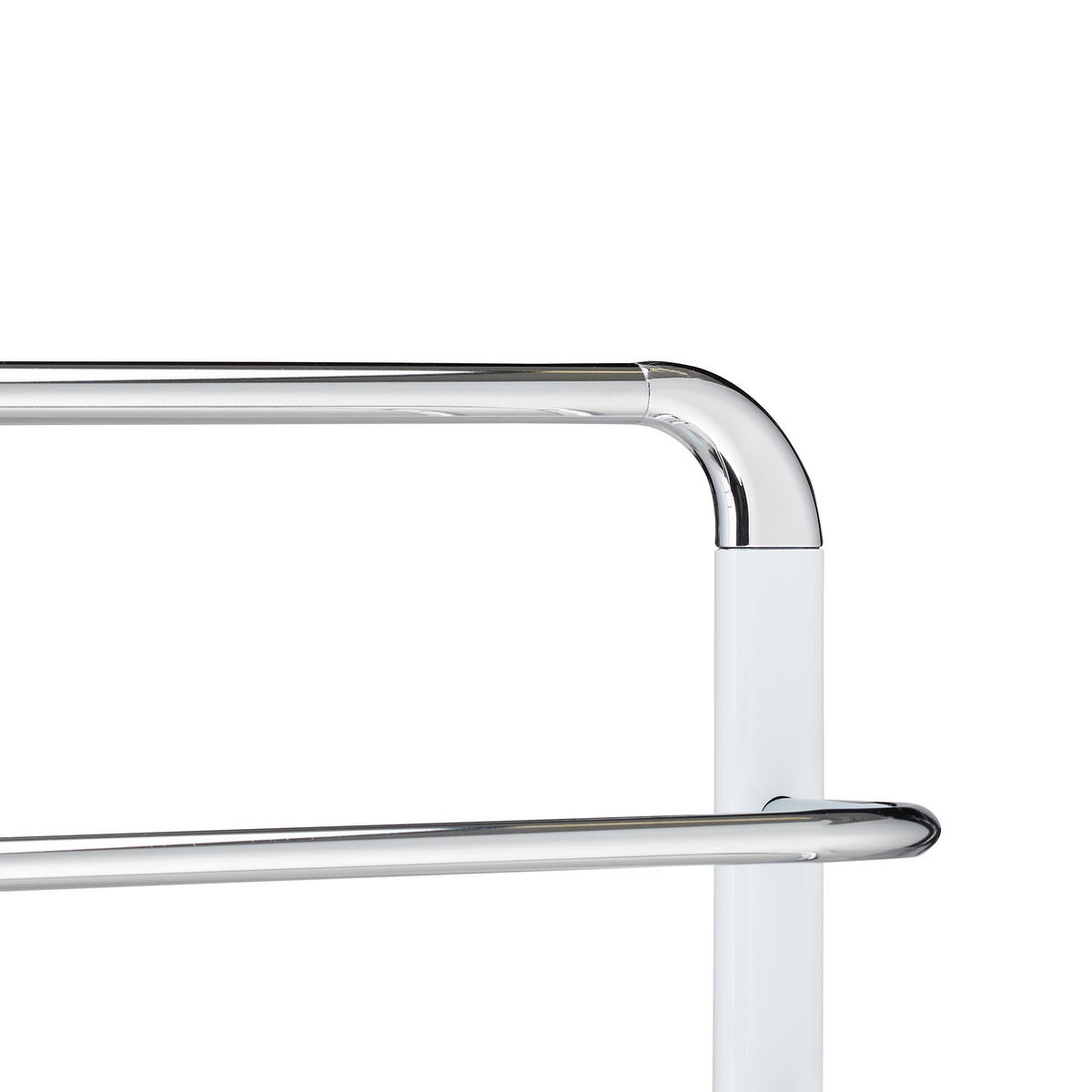 HANDTUCHHALTER - Weiß, Glas/Metall (45/80/20cm) - Relaxdays