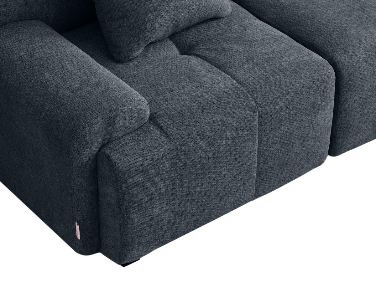2-SITZER-SOFA Chenille Blaugrau - Blaugrau, Textil (180/73/95cm) - MILYsofa