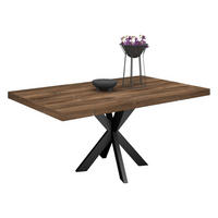 ESSTISCH Elgin 1 175x80x100 Metall+Holzwerkstoff Schwarz/Zinneiche - Mooreichefarben/Schwarz, Holzwerkstoff (175/100/80cm) - 58aufmkessel