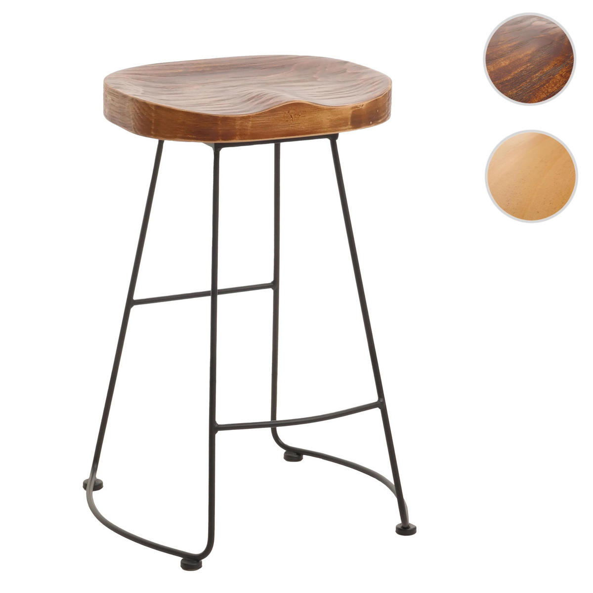 BARHOCKER Braun - Braun, Holz (48/68/44cm) - MCW