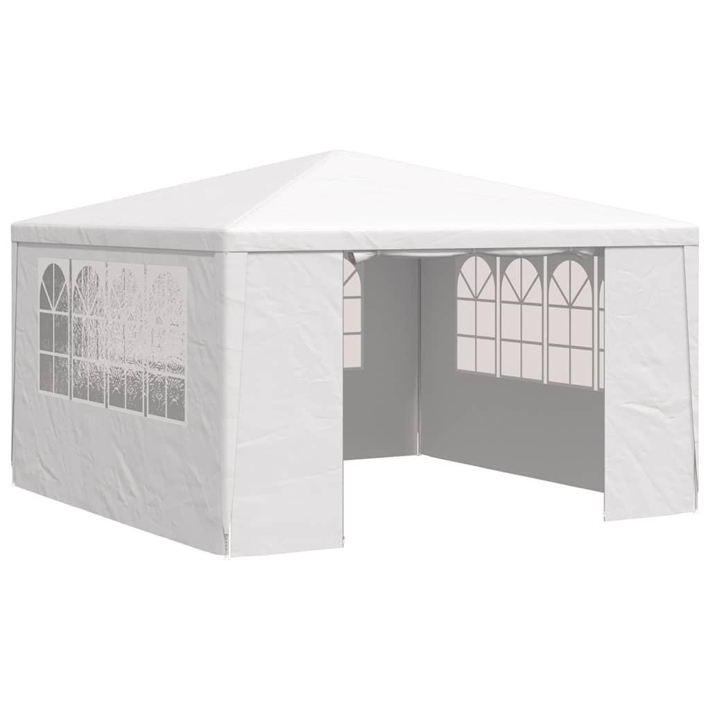 PROFI-PARTYZELT Mit Seitenwänden 4/4 M Weiss 90 G/M² - Weiß, Kunststoff (400/275/400cm) - vidaXL