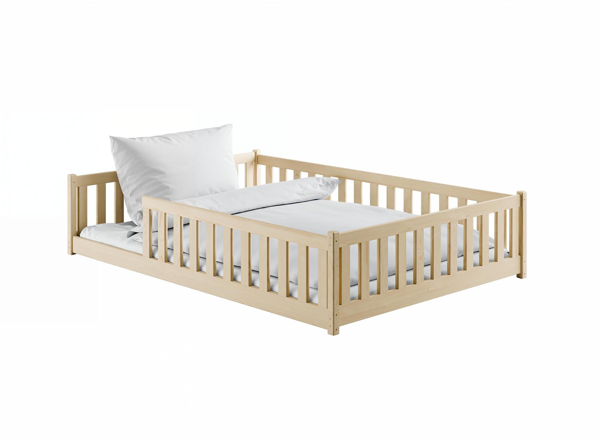 KINDERBETT MATI Beige 146x208x45 cm - Beige, Holz - FURNLUX