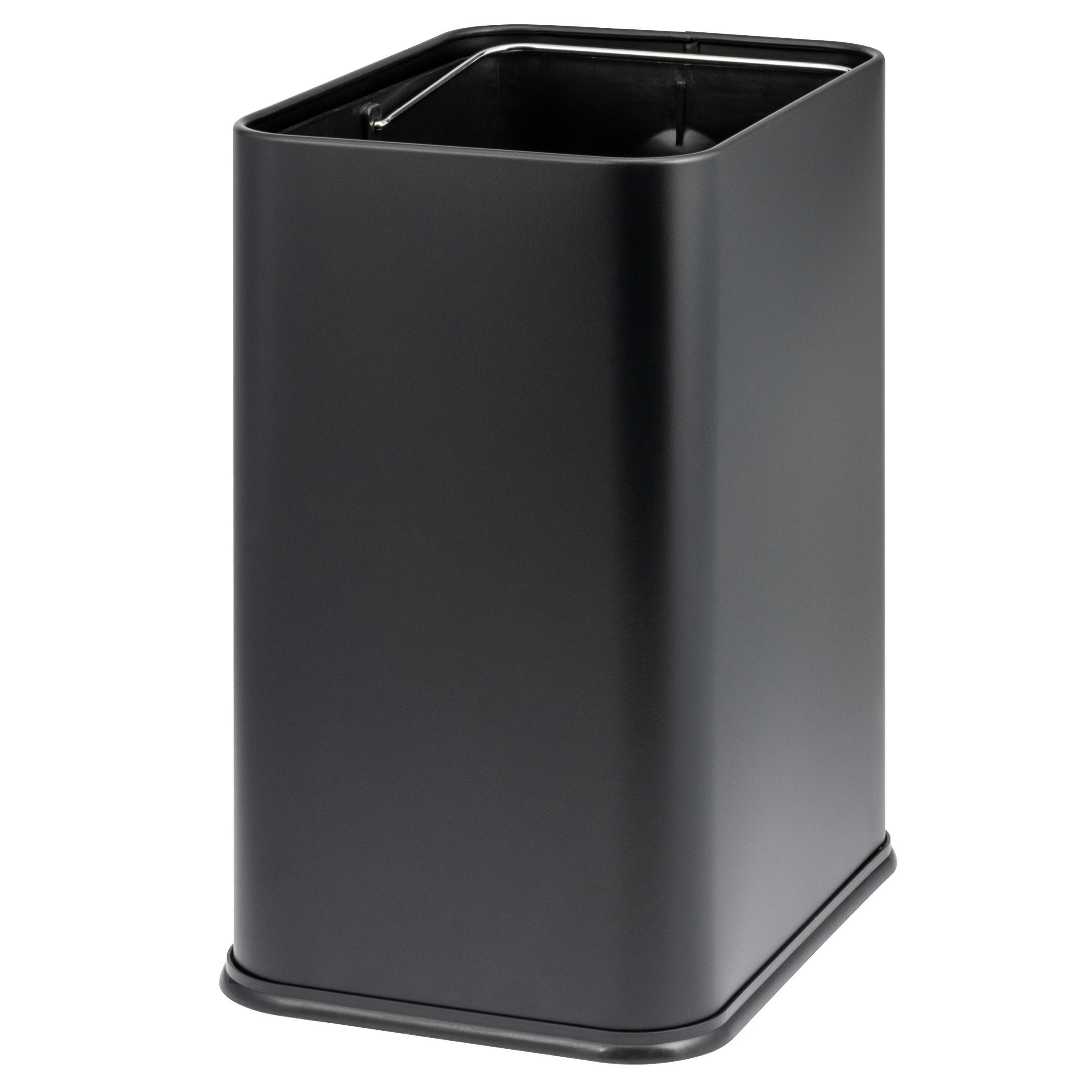 PAPIERKORB Vol. 13 L, offen schwarz - Schwarz, Metall (29/36.5/23cm) - bremermann