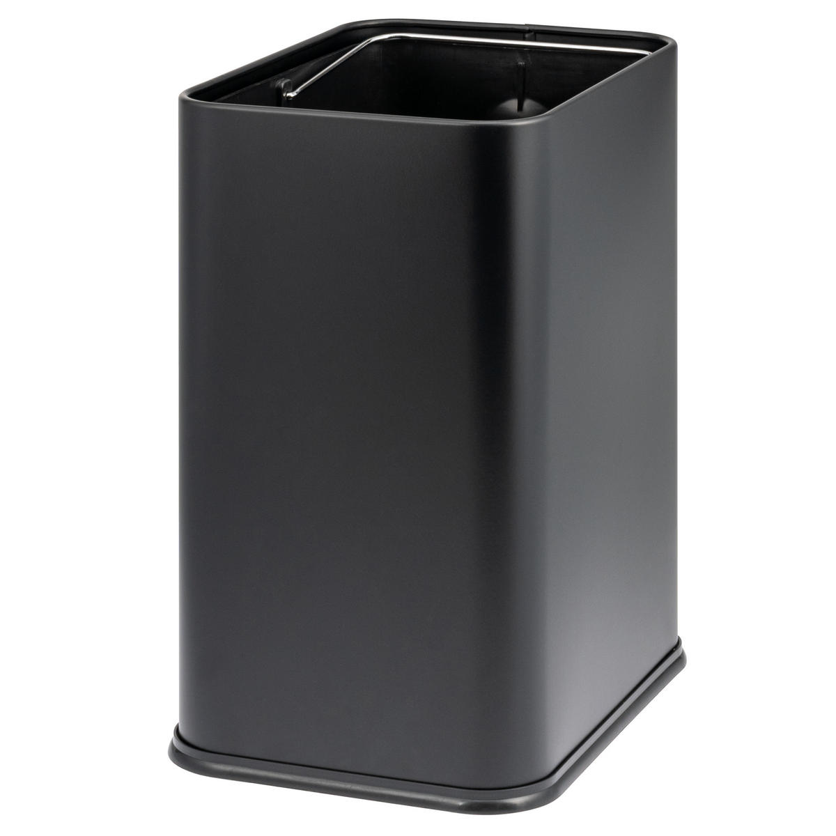 PAPIERKORB Vol. 13 L, offen schwarz - Schwarz, Metall (29/36.5/23cm) - bremermann
