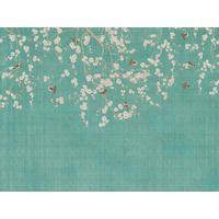 VLIESTAPETE Blau 371/280 cm - Blau/Beige, Textil (371/1cm) - KUNSTLOFT