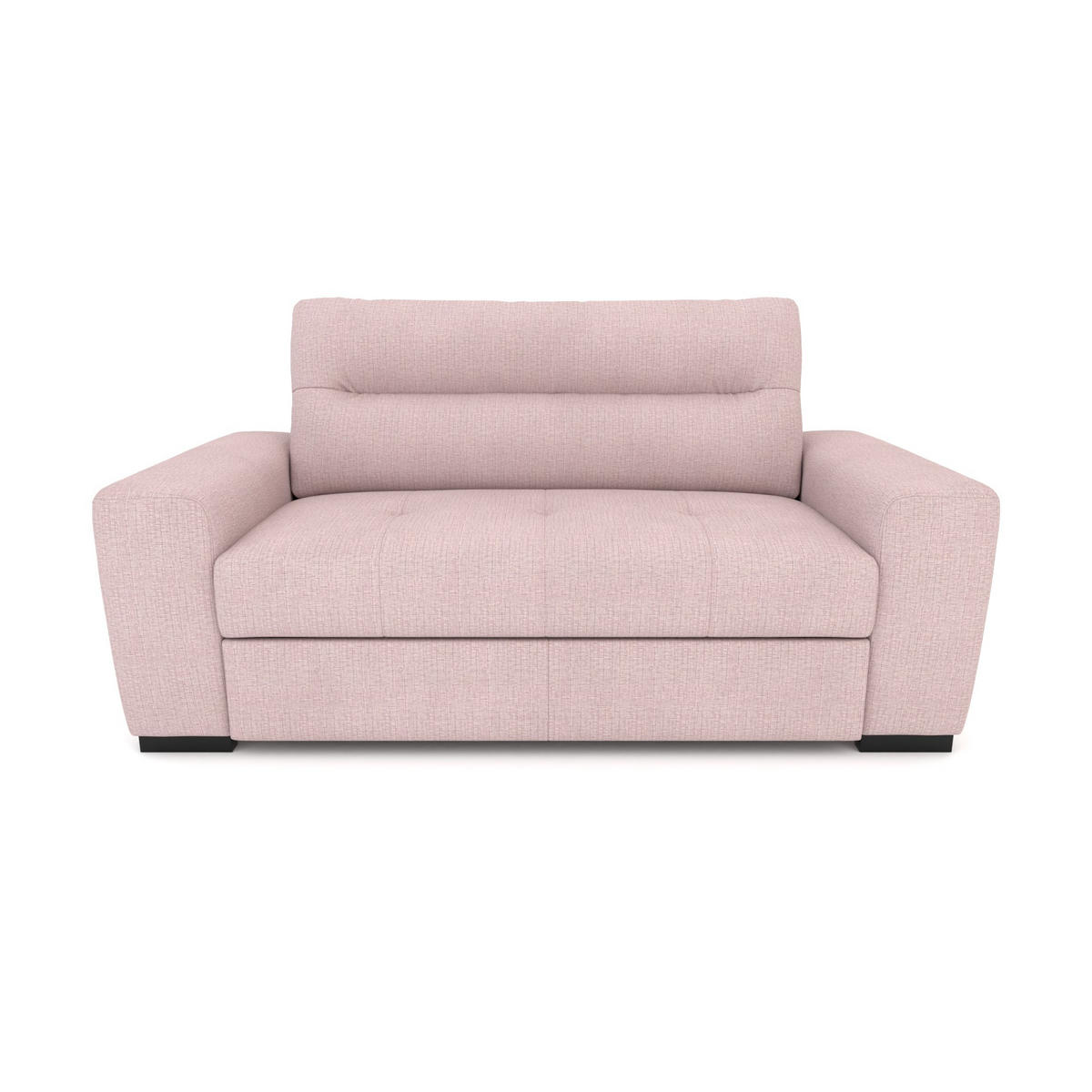 2-SITZER Carlisle Chenille Rosa 183/97/93 cm - Altrosa, Kunststoff/Textil (183/93/97cm) - foamnova